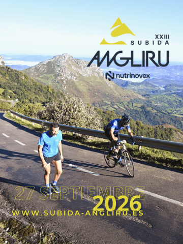 Cartel de XXIII Subida al Angliru by Nutrinovex 2026 — modalidad Ciclismo