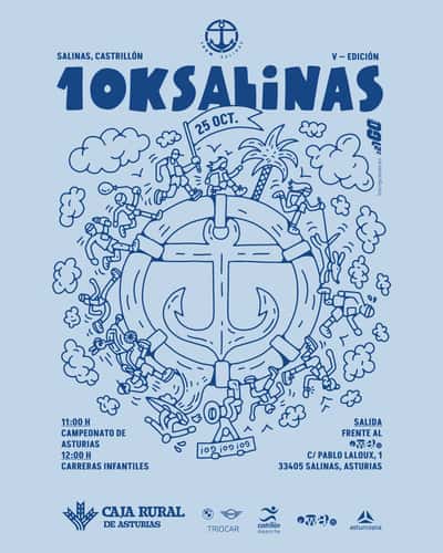 Cartel de V Edición 10Km de Salinas 2026